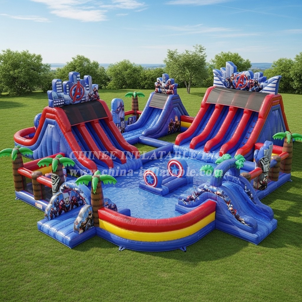 Pool3-707 The Avengers Theme Pool Water Park