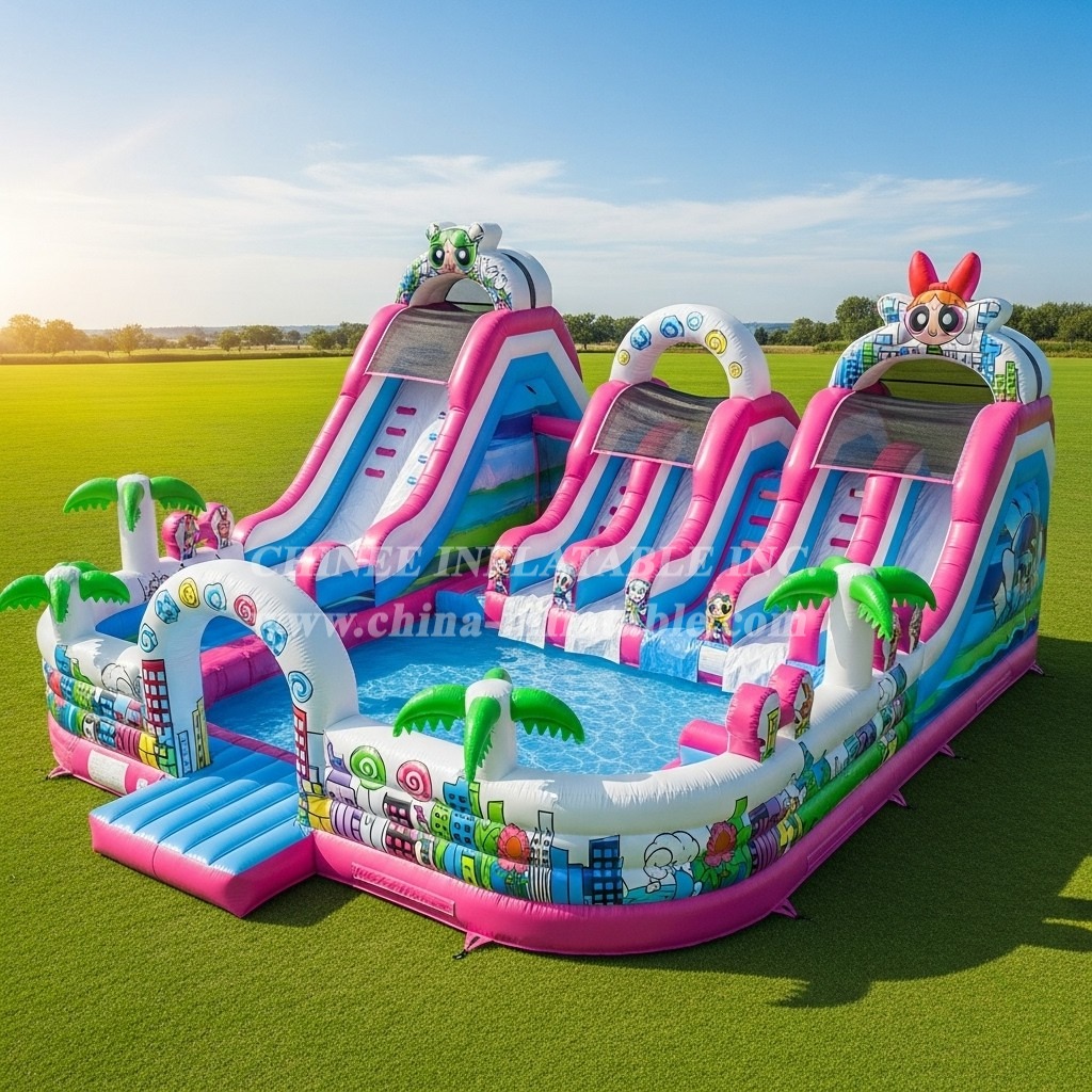 Pool3-717 The Powerpuff Girls Theme Pool Water Park