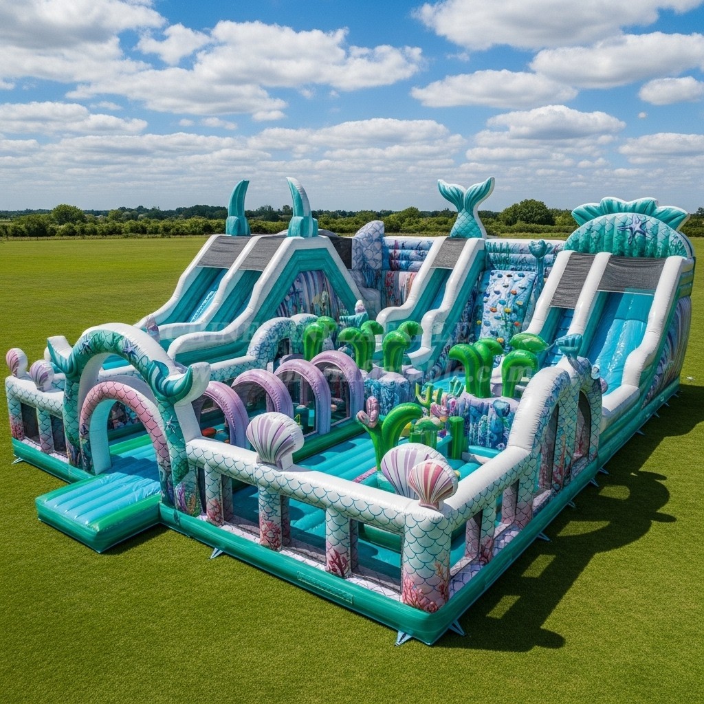 T6-6498 Mermaid Theme Inflatable Funcity