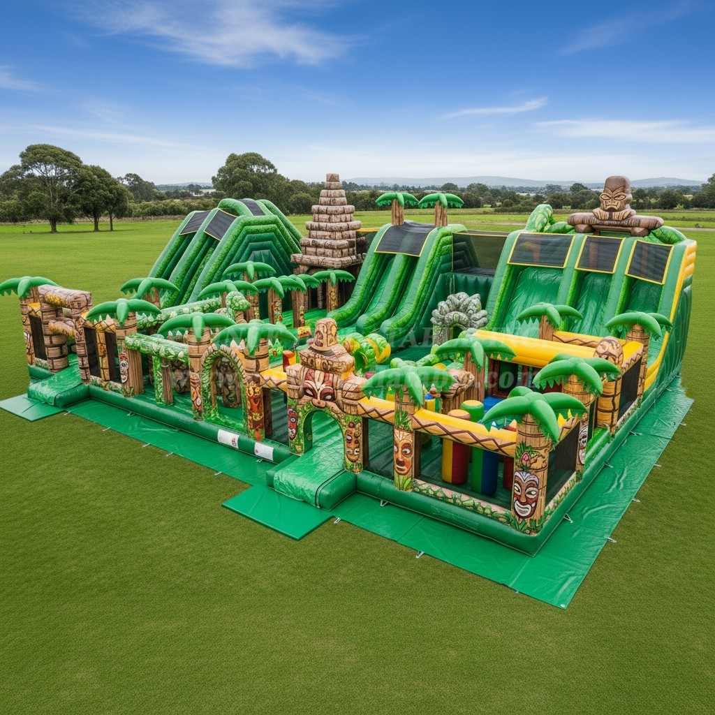 T6-6743 Jungle Theme Inflatable Park