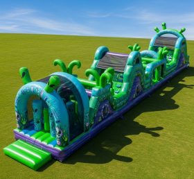 T7-3696 Alien Theme Inflatable Obstacle Course