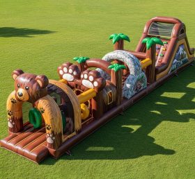 T7-3708 Bear Theme Inflatable Obstacle Course