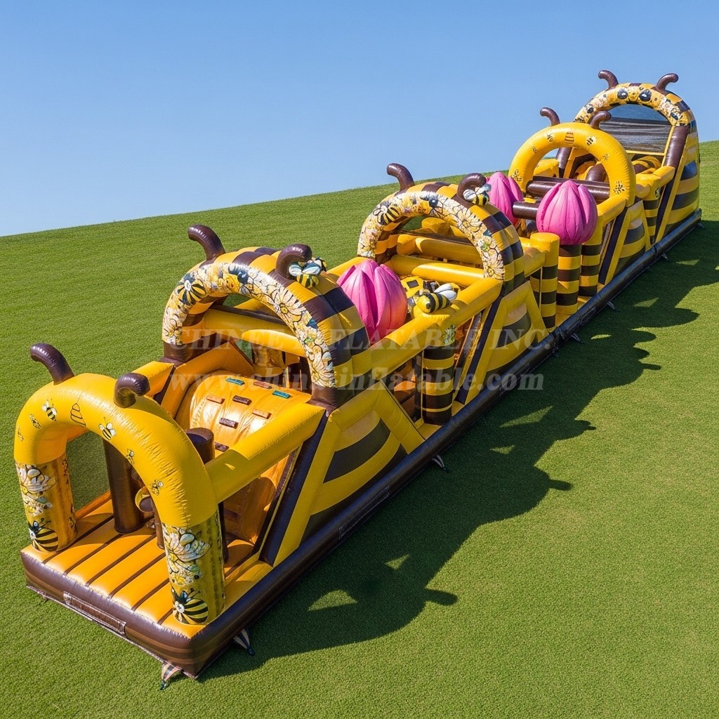 T7-3712 Bee Theme Inflatable Obstacle Course