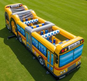 T7-3723 Bus Theme Inflatable Obstacle Course