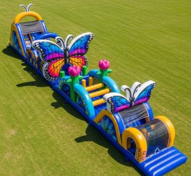T7-3725 Butterfly Theme Inflatable Obstacle Course