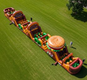 T7-3850 Hamburger Theme Inflatable Obstacle Course