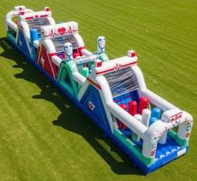 T7-3865 Hospital Theme Inflatable Obstacle Course