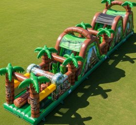 T7-3875 Jungle Theme Inflatable Obstacle Course
