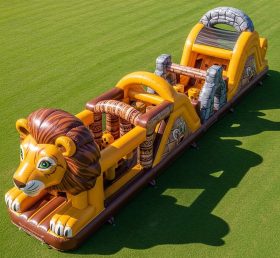 T7-3888 Lion Theme Inflatable Obstacle Course