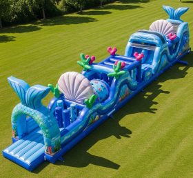 T7-3903 Mermaid Theme Inflatable Obstacle Course