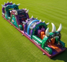 T7-3912 Monster Theme Inflatable Obstacle Course