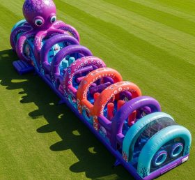 T7-3930 Octopus Theme Inflatable Obstacle Course