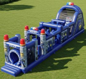 T7-3970 Police Station Theme Inflatable Obstacle Course