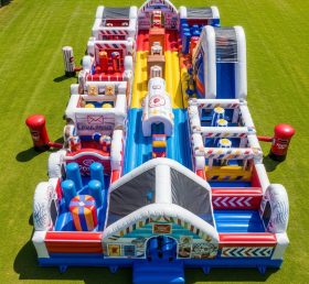 T7-3973 Post Office Theme Inflatable Obstacle Course