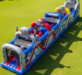 T7-3981 Robot Theme Inflatable Obstacle Course