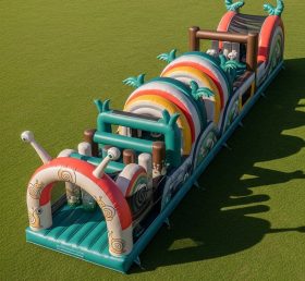 T7-4004 Snail Theme Inflatable Obstacle Course