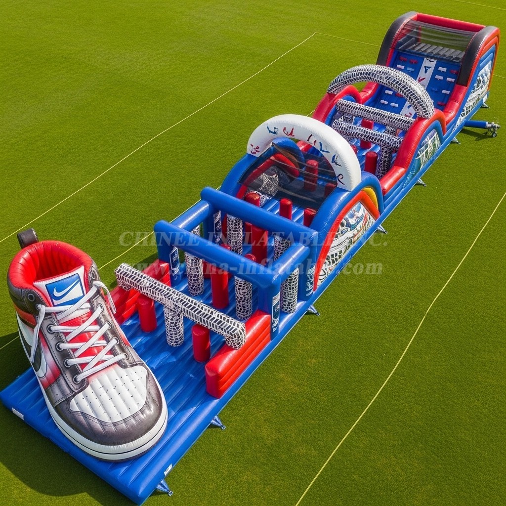 T7-4006 Sneakers Theme Inflatable Obstacle Course