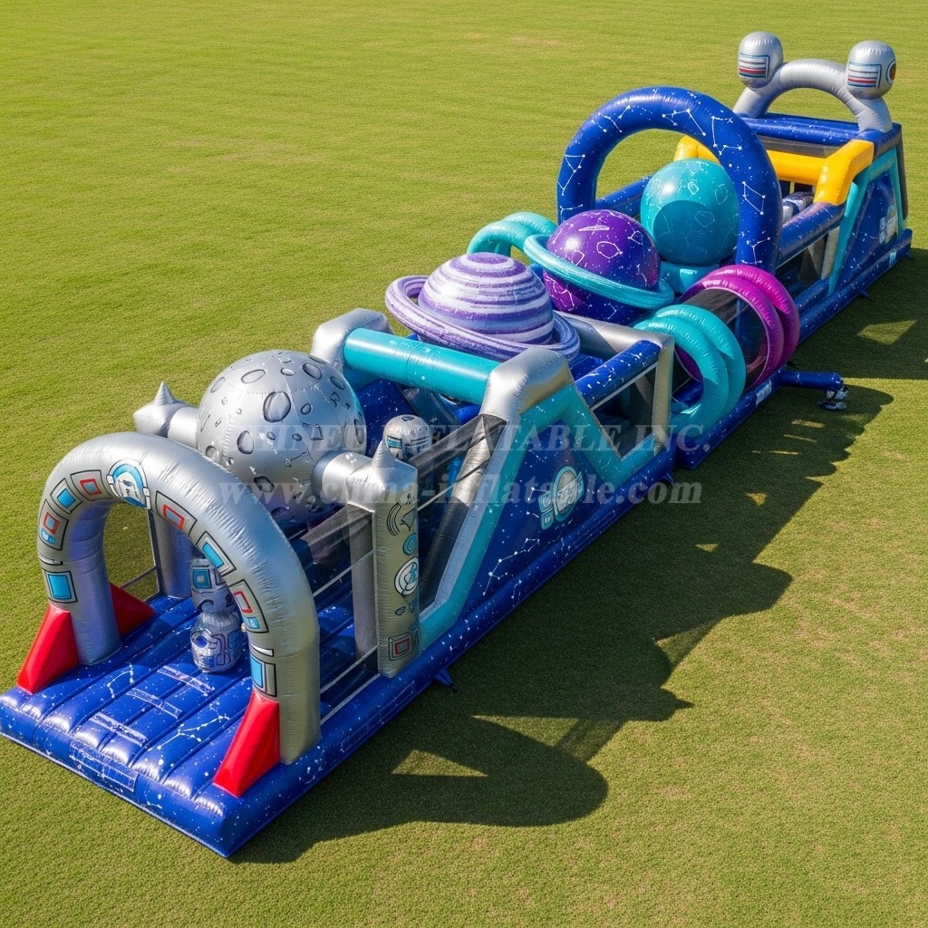 T7-4007 Space Theme Inflatable Obstacle Course