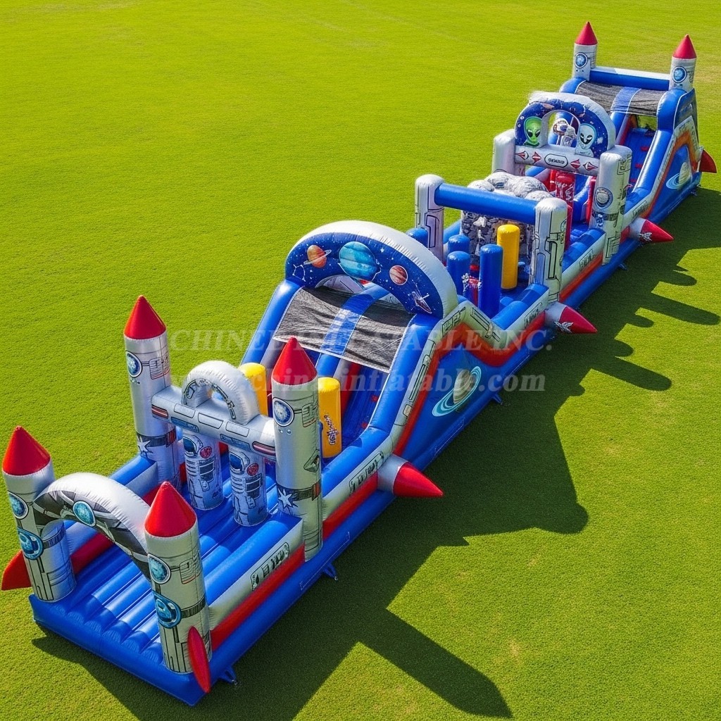 T7-4008 Space Theme Inflatable Obstacle Course