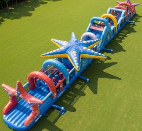 T7-4015 Starfish Theme Inflatable Obstacle Course