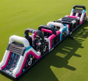 T7-4026 TikTok Theme Inflatable Obstacle Course