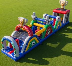 T7-4074 World Cup Theme Inflatable Obstacle Course