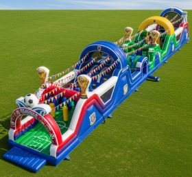 T7-4075 World Cup Theme Inflatable Obstacle Course