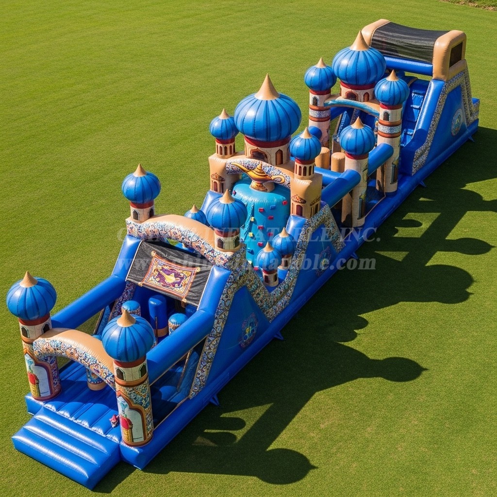 T7-4090 Aladdin Theme Inflatable Obstacle Course