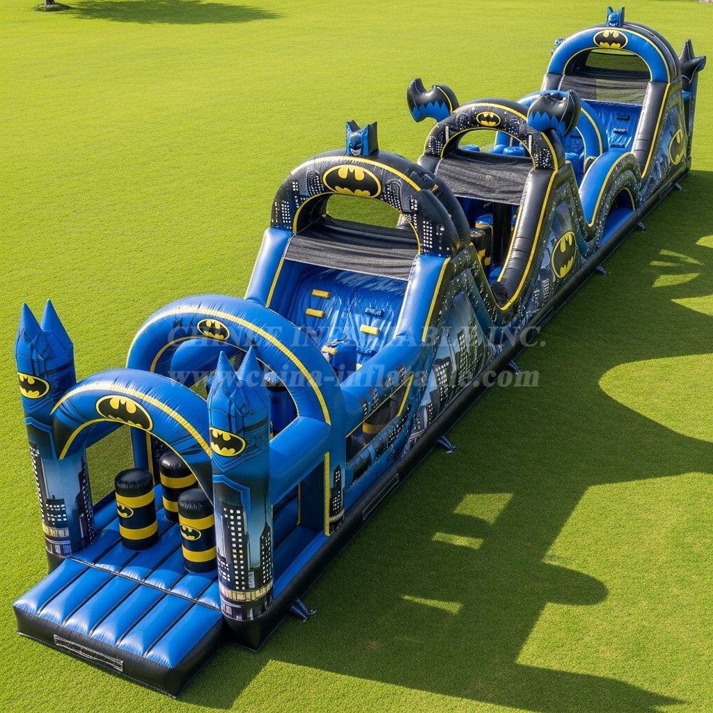 T7-4111 Batman Theme Inflatable Obstacle Course