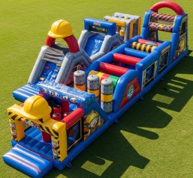 T7-4128 Bob the Builder Theme Inflatable Obstacle Course