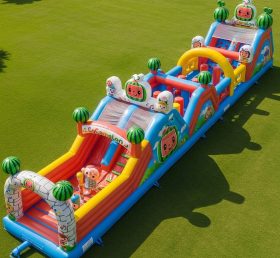 T7-4145 Cocomelon Theme Inflatable Obstacle Course