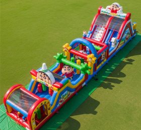 T7-4150 Crayon Shin Chan Theme Inflatable Obstacle Course