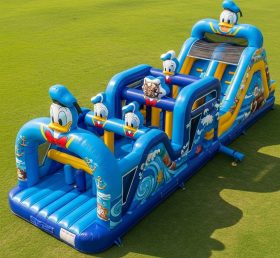 T7-4158 Donald Duck Theme Inflatable Obstacle Course