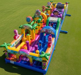 T7-4161 Dora Theme Inflatable Obstacle Course