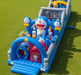 T7-4164 Doraemon Theme Inflatable Obstacle Course