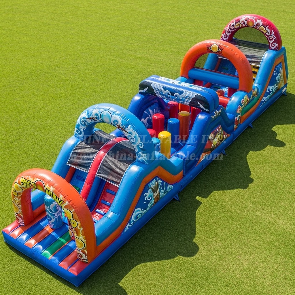 T7-4169 Dragon Ball Theme Inflatable Obstacle Course