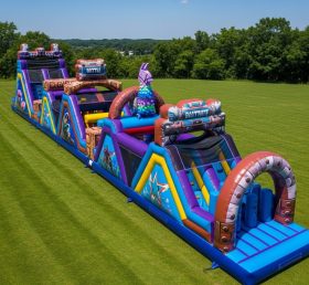 T7-4176 Fortnite Theme Inflatable Obstacle Course
