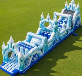 T7-4177 Frozen Theme Inflatable Obstacle Course