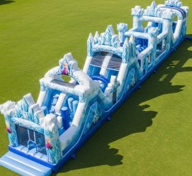 T7-4180 Frozen Theme Inflatable Obstacle Course