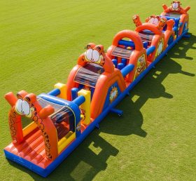 T7-4182 Garfield Theme Inflatable Obstacle Course