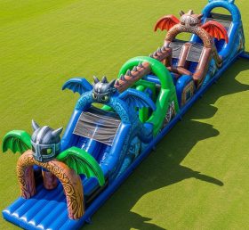 T7-4204 How to Train Your Dragon Theme Inflatable Obstacle Course