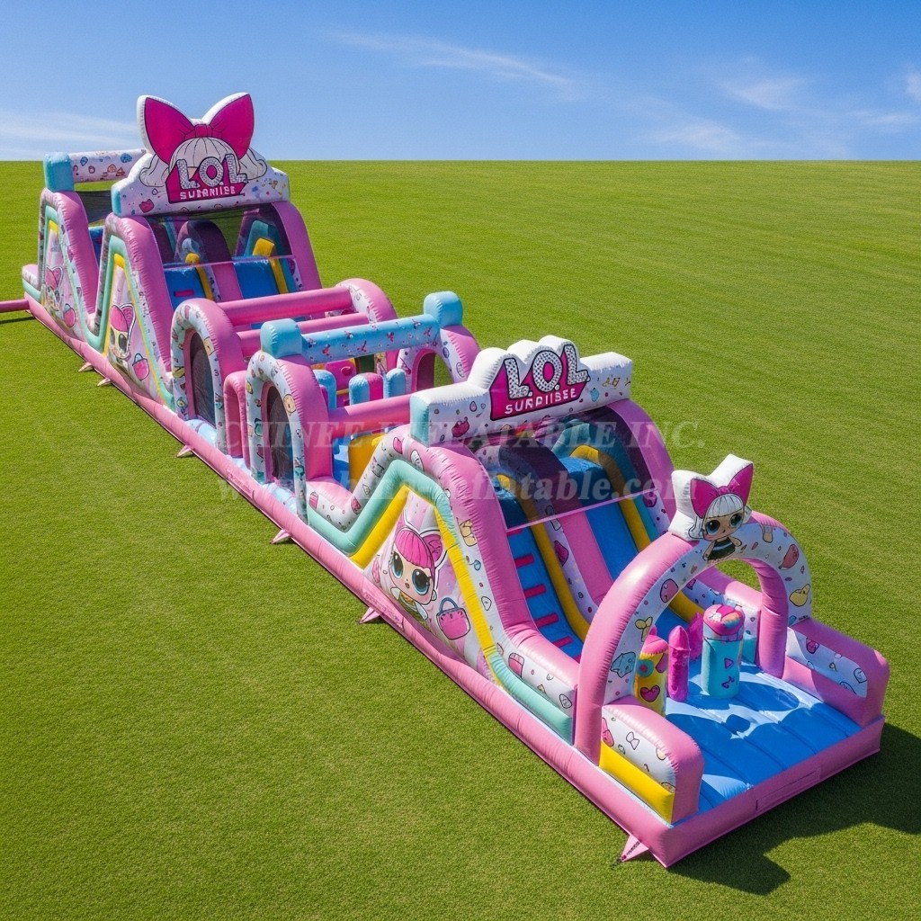 T7-4227 L.O.L. SURPRISE Theme Inflatable Obstacle Course