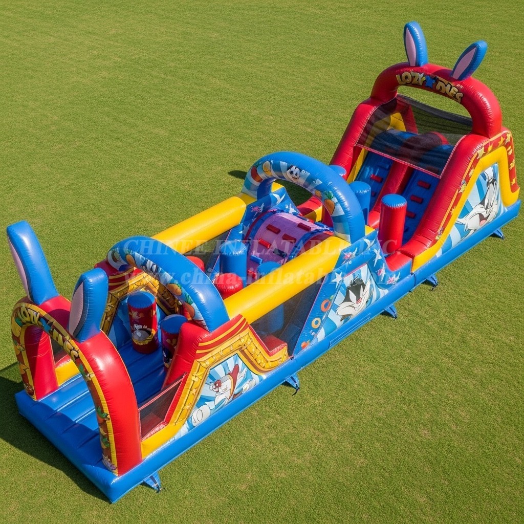 T7-4232 Looney Tunes Theme Inflatable Obstacle Course