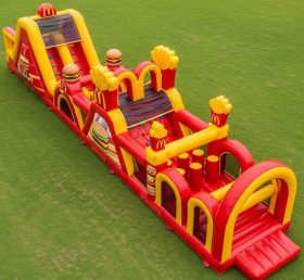 T7-4239 McDonald Theme Inflatable Obstacle Course