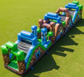 T7-4252 Minecraft Theme Inflatable Obstacle Course