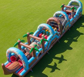 T7-4260 Moana Theme Inflatable Obstacle Course