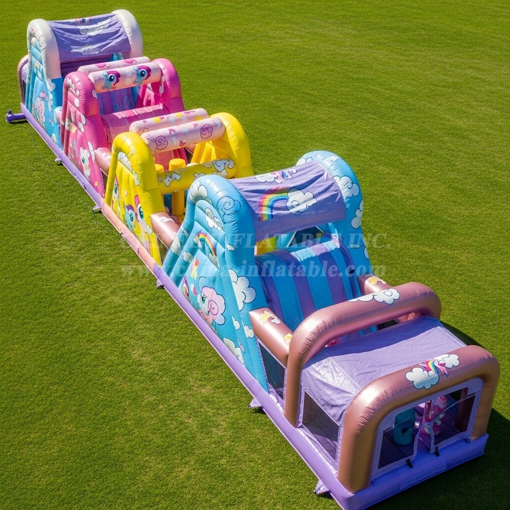 T7-4270 My Little Pony Theme Inflatable Obstacle Course