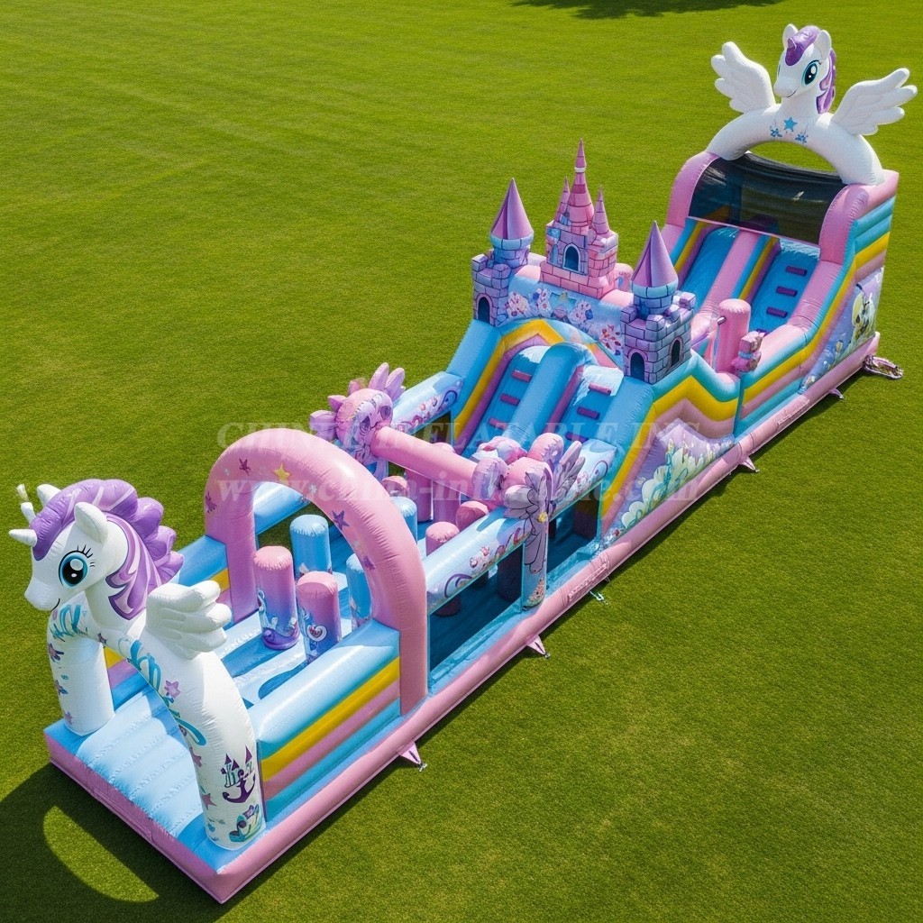 T7-4272 My Little Pony Theme Inflatable Obstacle Course