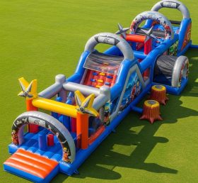 T7-4276 Naruto Theme Inflatable Obstacle Course