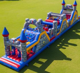 T7-4281 Nella Knight Theme Inflatable Obstacle Course